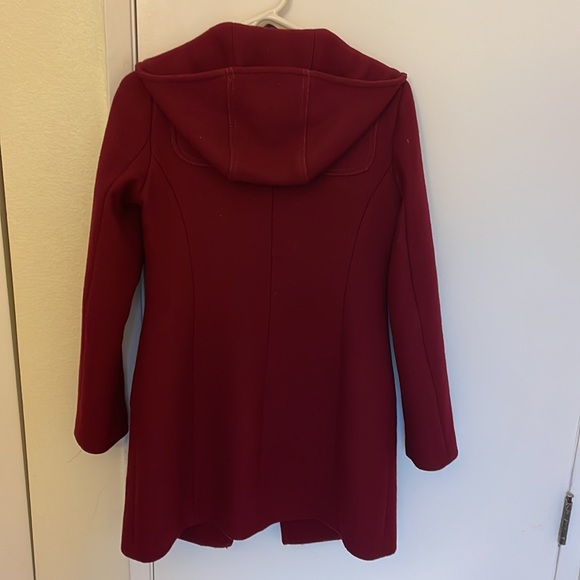 United Colors of Benetton Red wool lined coat - Picture 2 of 5